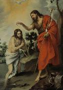 Bartolome Esteban Murillo The Baptism of Christ oil painting on canvas